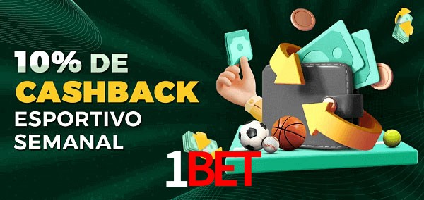 10% de bônus de cashback na 1Bet
